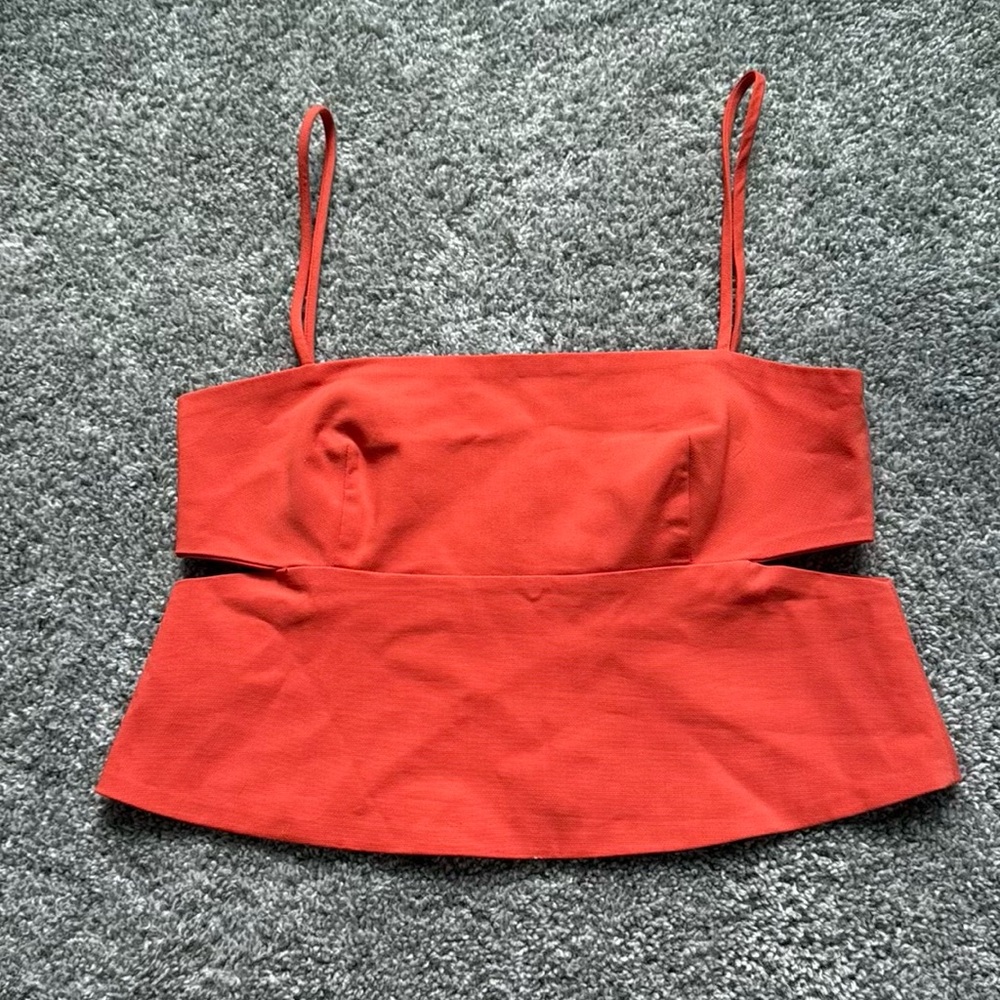 Zara Vibrant Orange Tank
